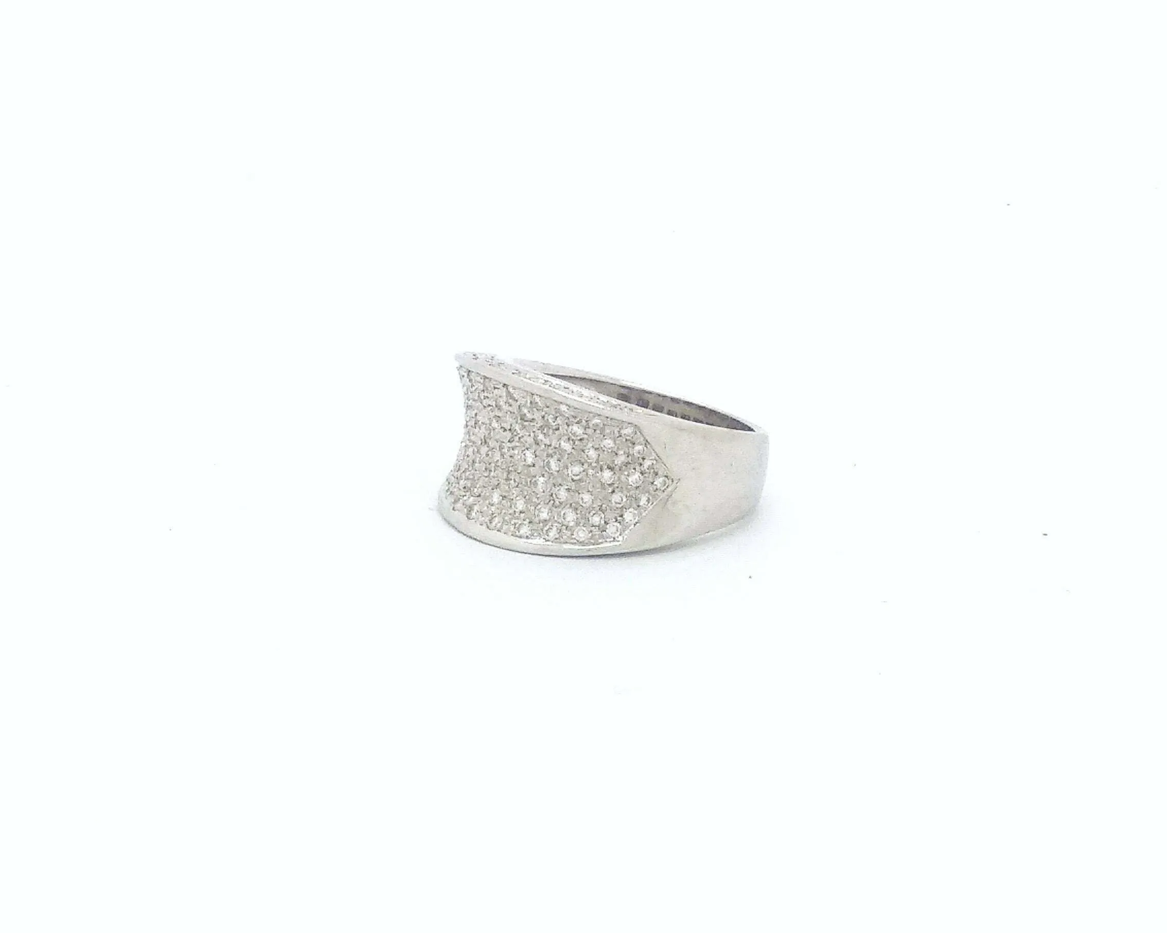 BAGUE EN OR BLANC ET DIAMANTS sold by 58 Facettes product image thumbnail 2
