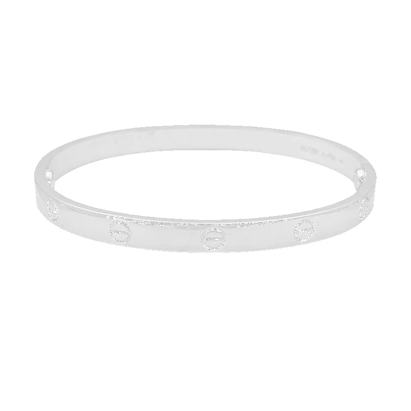 Bracelet Cartier "Love" or blanc. sold by 58 Facettes