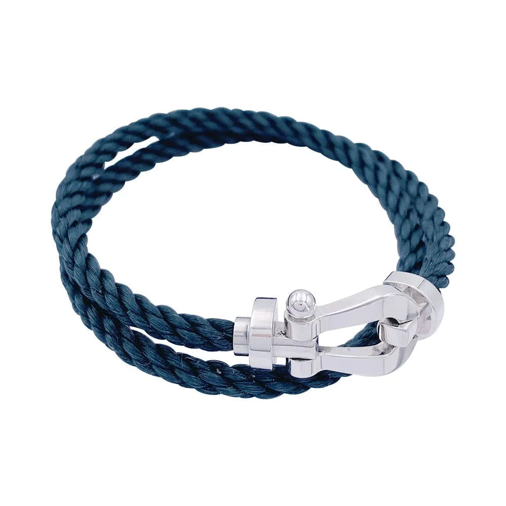 Bracelet Fred, "Force 10", en or blanc et acier. sold by 58 Facettes product image thumbnail 3