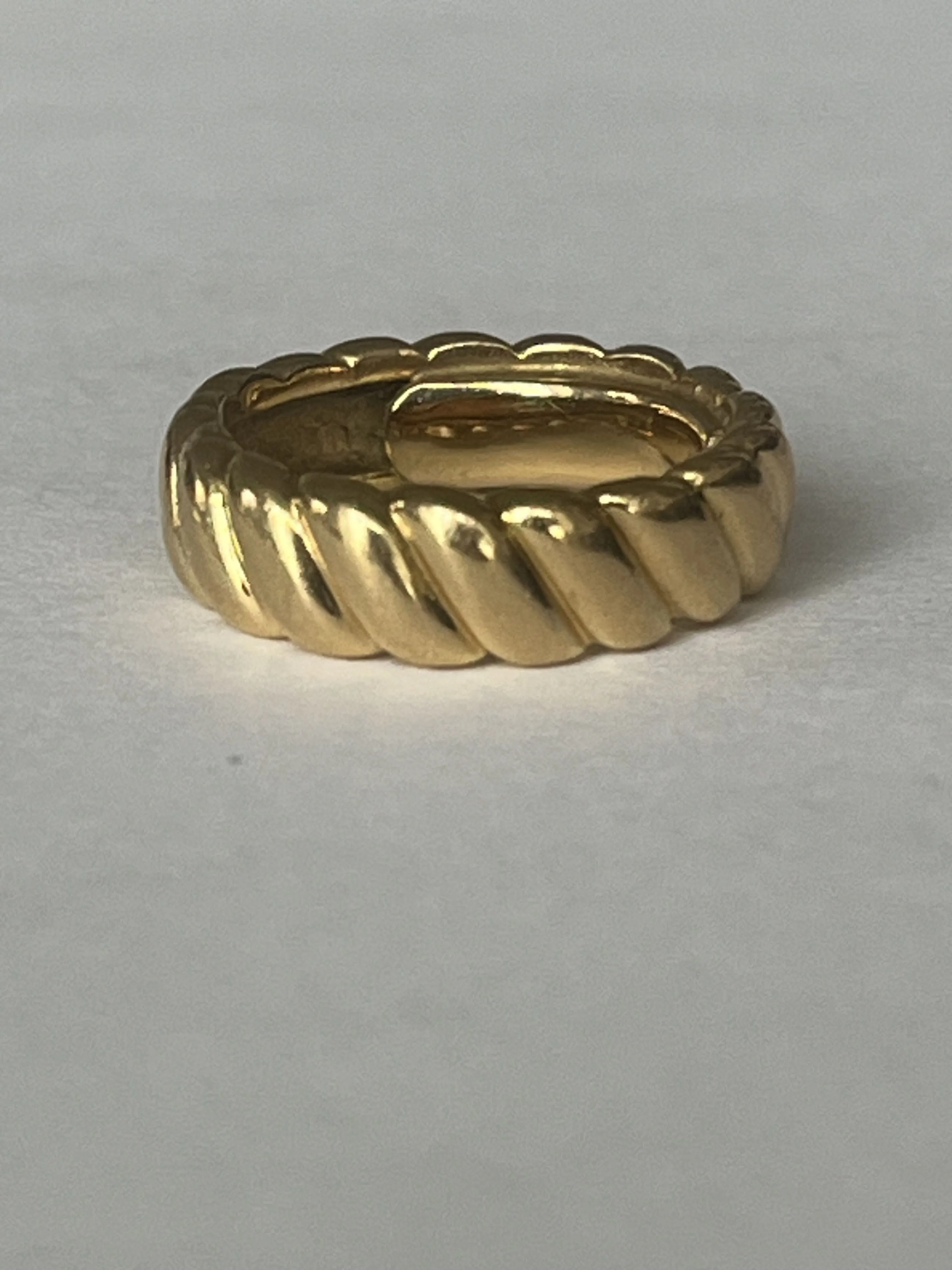 Bague Bandeau Or Jaune Tressé sold by 58 Facettes product image thumbnail 2