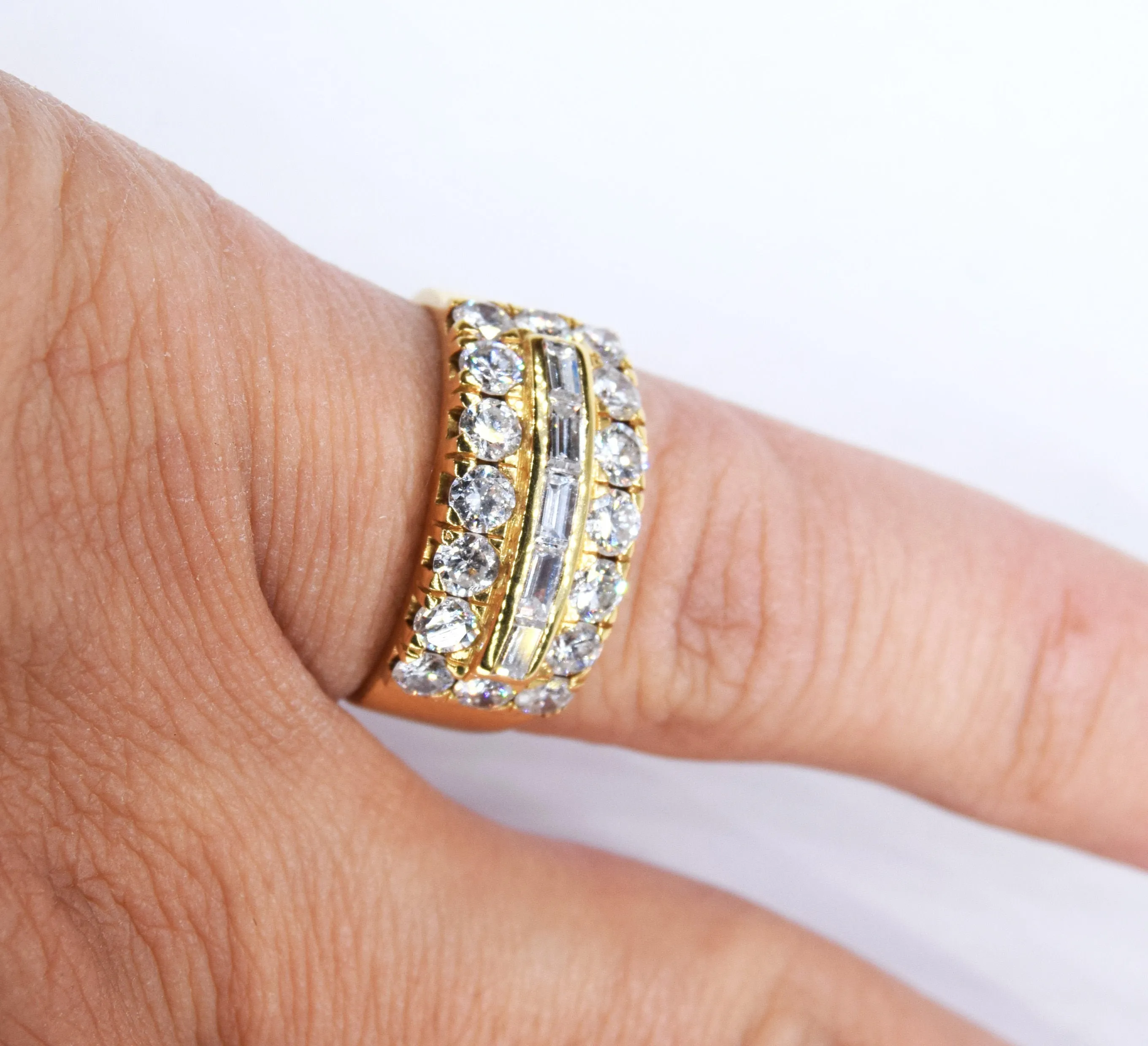 Bague bande de diamants sold by 58 Facettes product image thumbnail 3