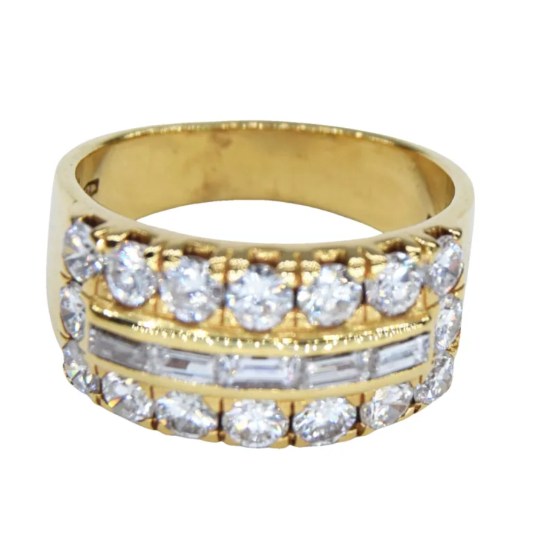 Bague bande de diamants sold by 58 Facettes