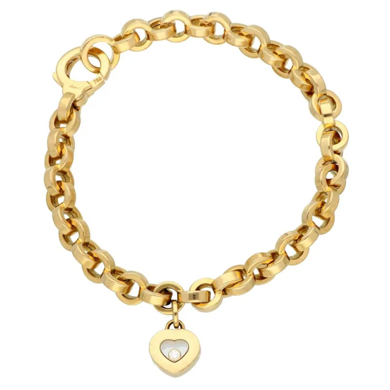 CHOPARD - Bracelet Charm en or jaune et diamants sold by 58 Facettes
