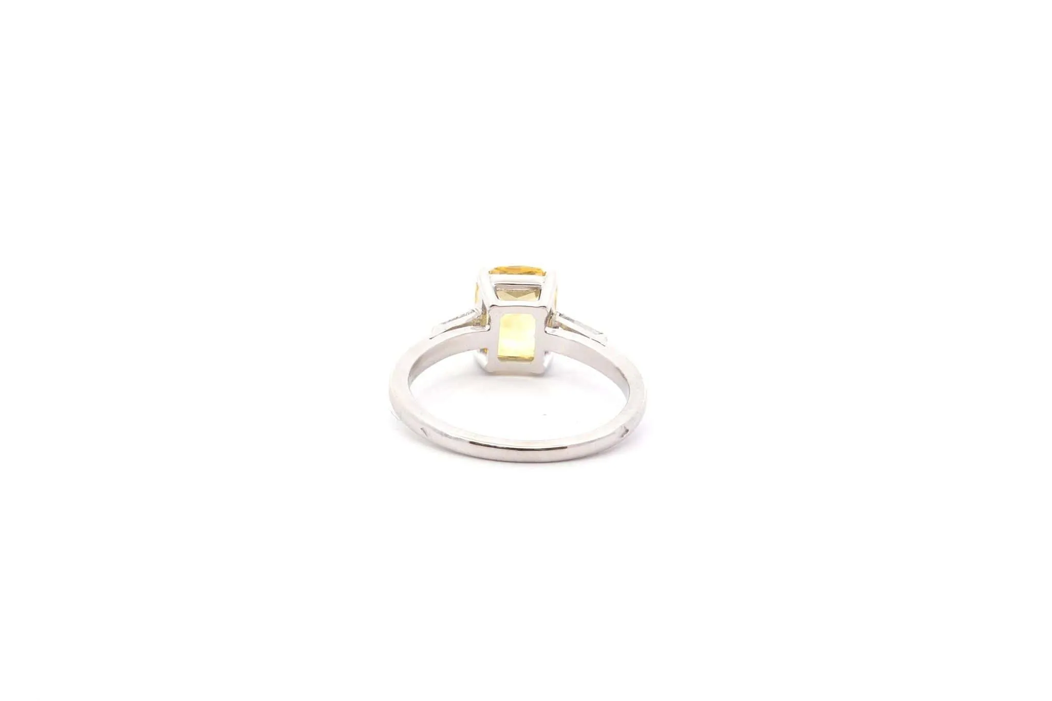 Bague saphir jaune de 2,02cts et diamants sold by 58 Facettes product image thumbnail 5
