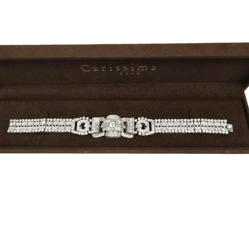 Bracelet platine et diamants sold by 58 Facettes