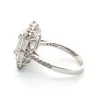 Bague en or blanc avec diamants baguette et brillant sold by 58 Facettes