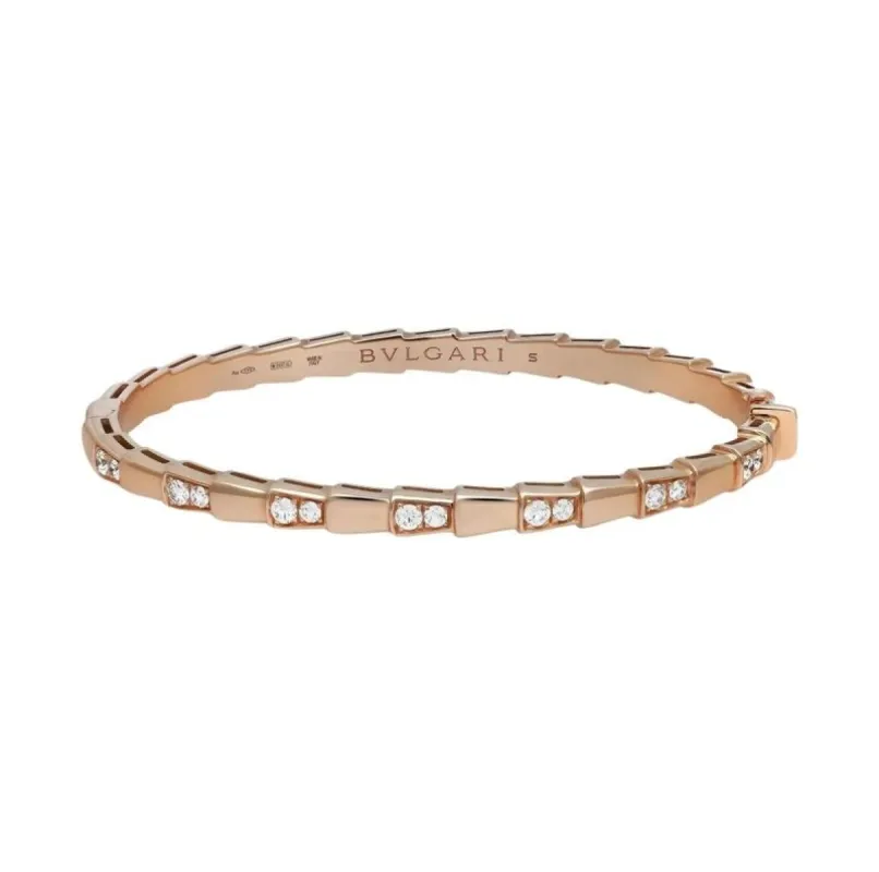 Bulgari - Bracelet Serpenti Viper Or Rose Diamant sold by 58 Facettes