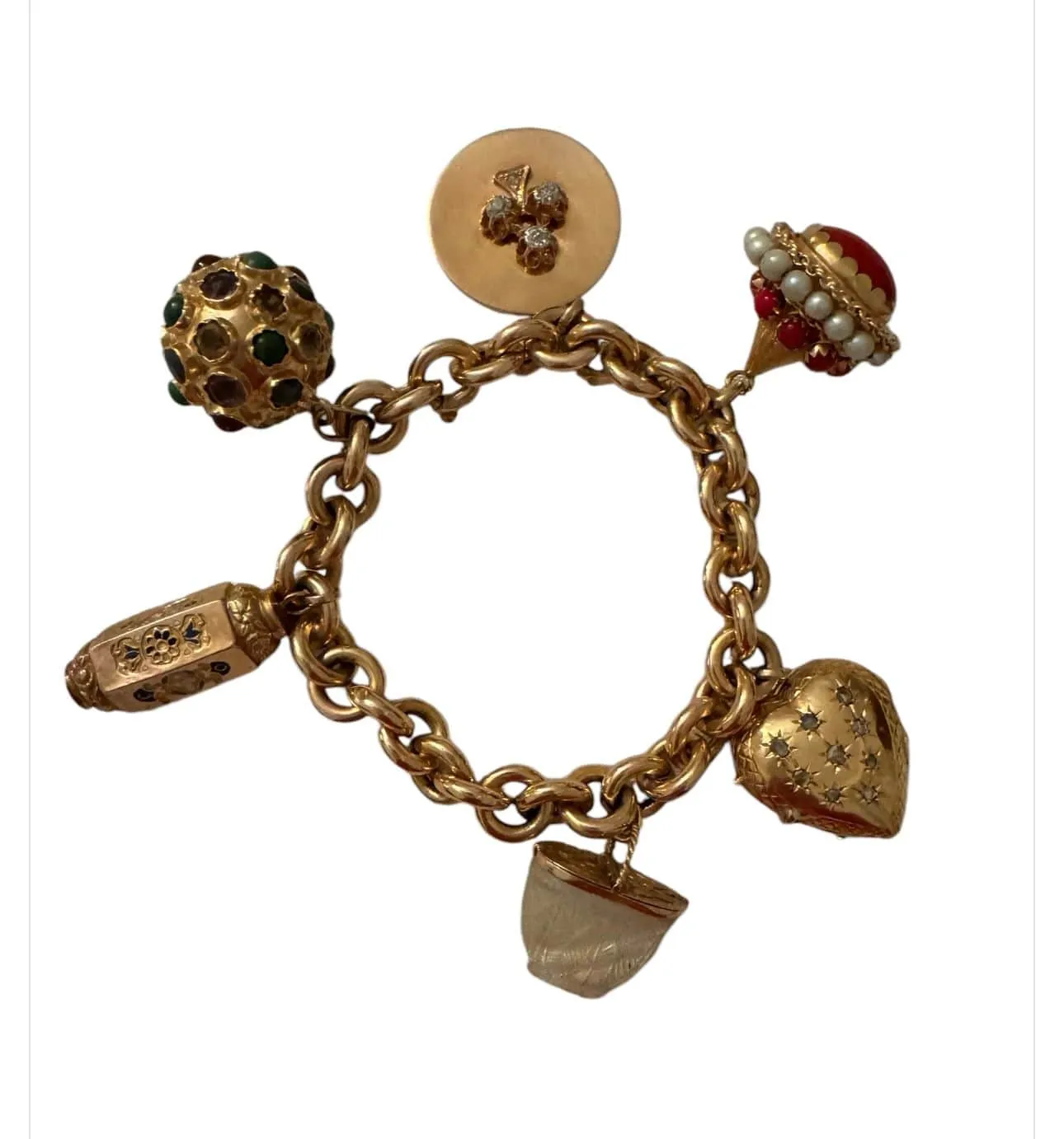 Bracelet or jaune Breloques sold by 58 Facettes