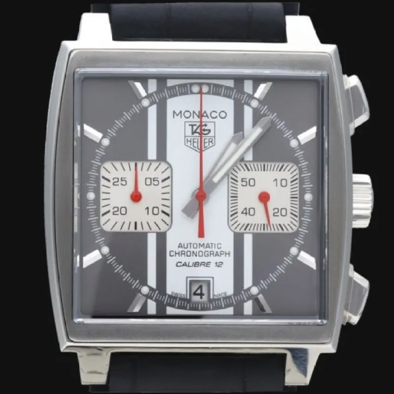 Tag Heuer Montre Monaco Chronograph Calibre 12 sold by 58 Facettes