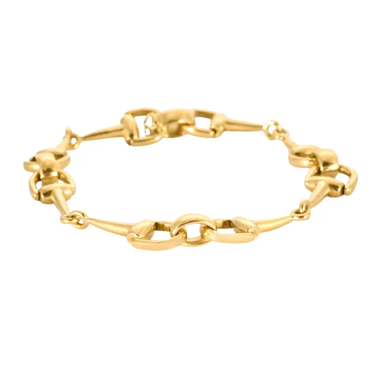 Bracelet en or jaune motifs étriers sold by 58 Facettes