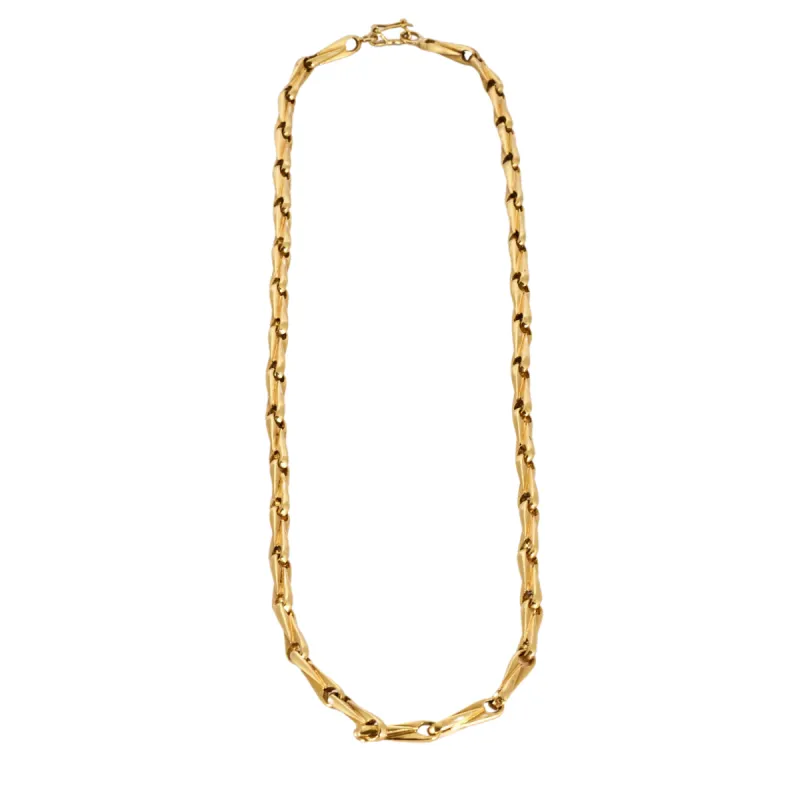 Collier or jaune maille fantaisie sold by 58 Facettes