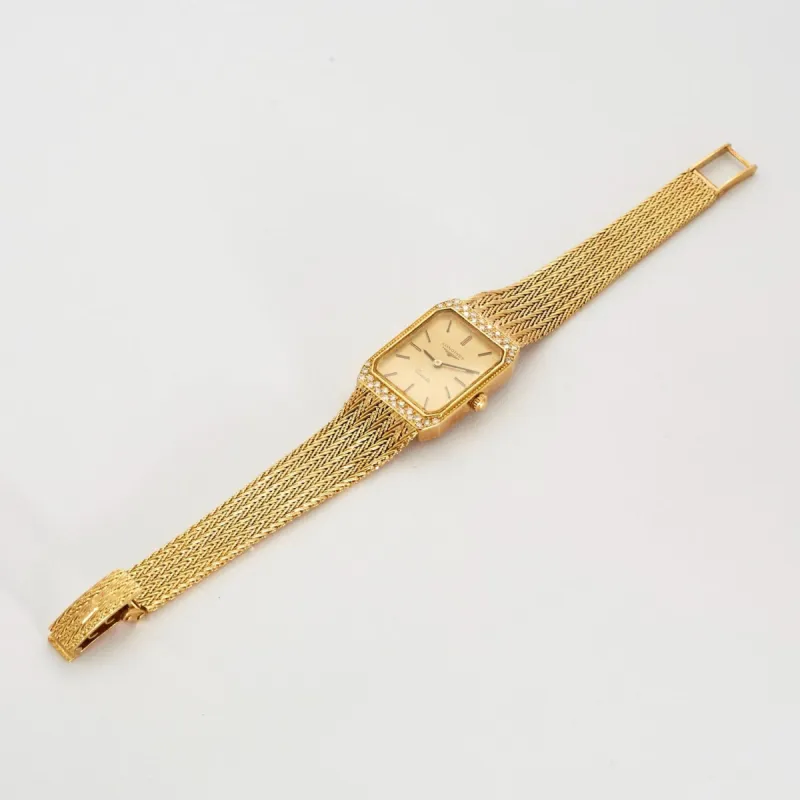 LONGINES-Montre bijou or et diamants vintage sold by 58 Facettes