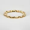 Bracelet 2 ors jaune et or blanc sold by 58 Facettes