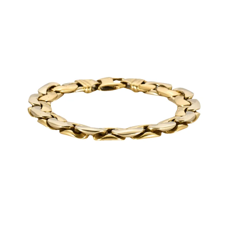 Bracelet 2 ors jaune et or blanc sold by 58 Facettes