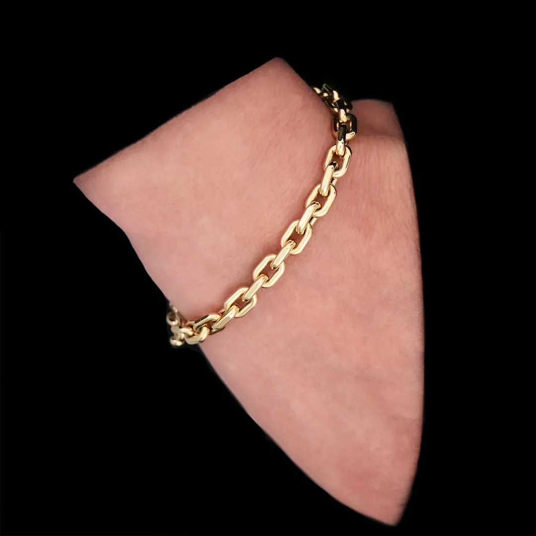 Bracelet or jaune grosse maille sold by 58 Facettes product image thumbnail 2