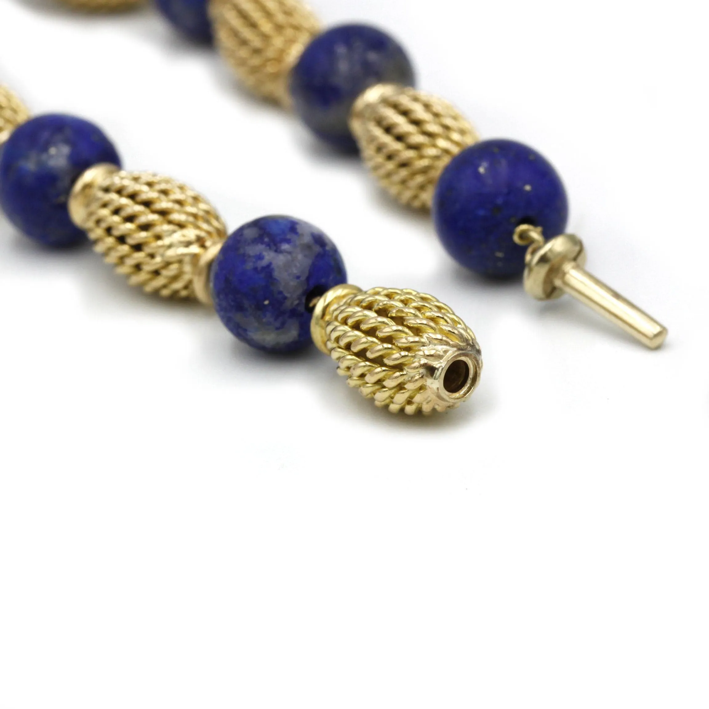 Bracelet or jaune Lapis-Lazuli sold by 58 Facettes product image thumbnail 2