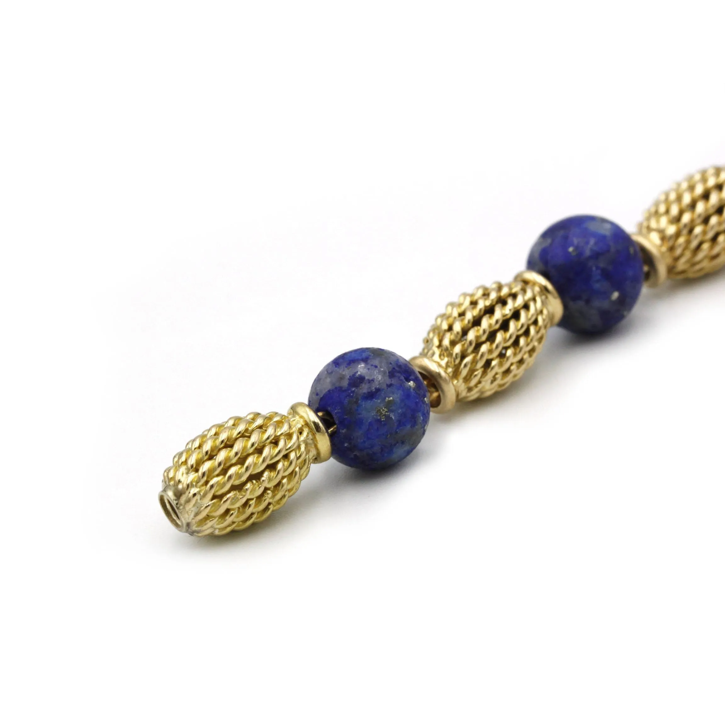 Bracelet or jaune Lapis-Lazuli sold by 58 Facettes product image thumbnail 3