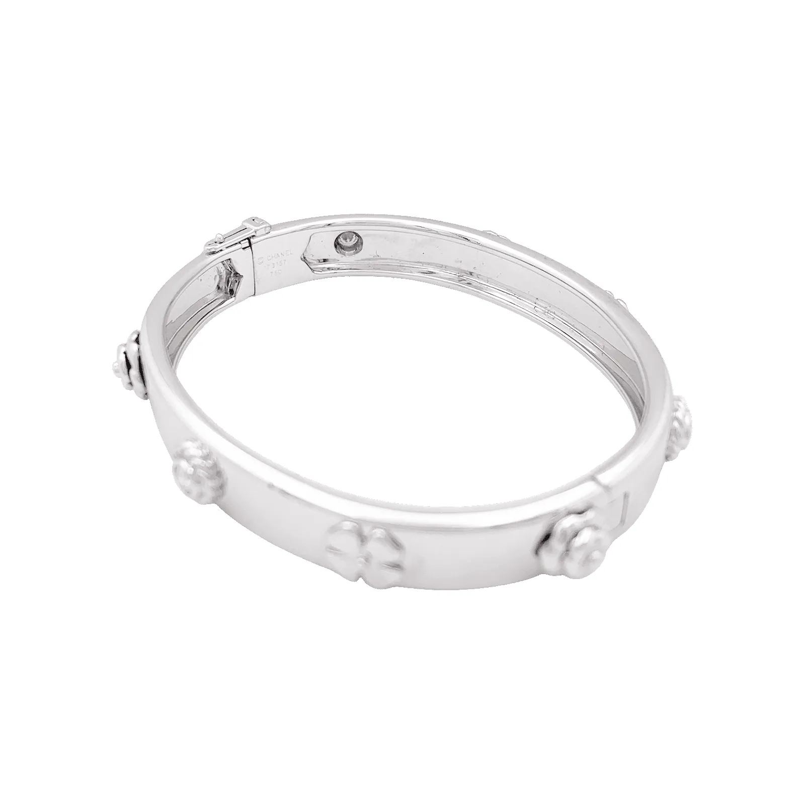 Bracelet Chanel "Trois Symboles" or blanc, diamants. sold by 58 Facettes product image thumbnail 3