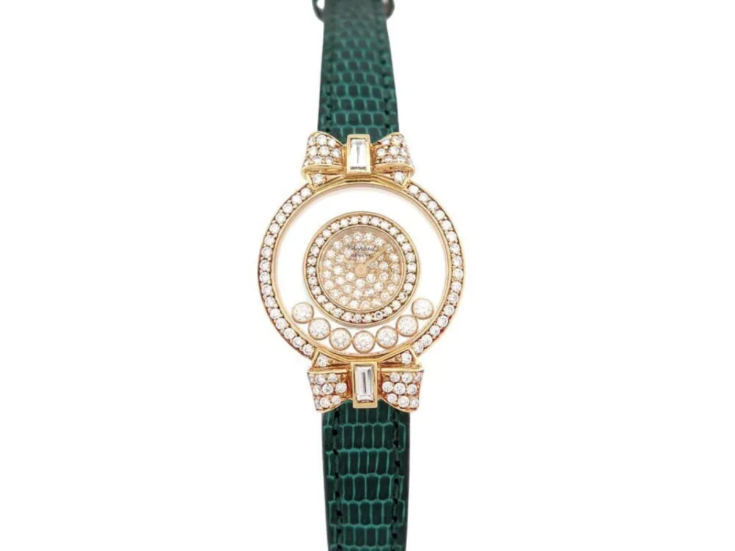 montre CHOPARD happy icons 24mm or quartz made by 58 Facettes