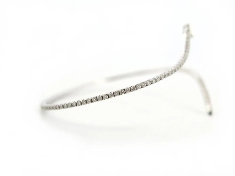 bracelet MESSIKA serpent s t16 en or blanc 18 carats et diamants 0,3 ct sold by 58 Facettes product image thumbnail 5