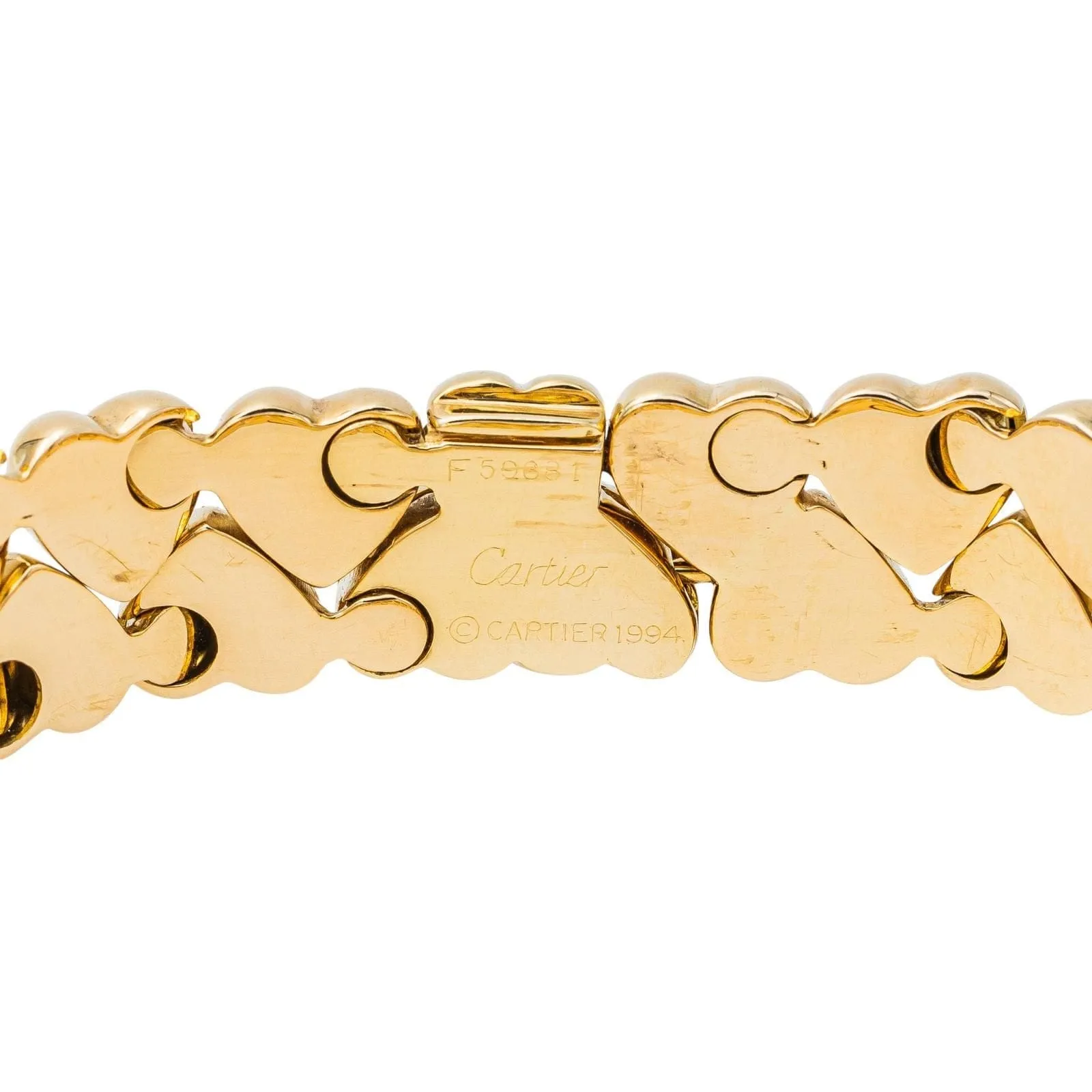Cartier Bracelet Double coeur Or jaune sold by 58 Facettes product image thumbnail 4