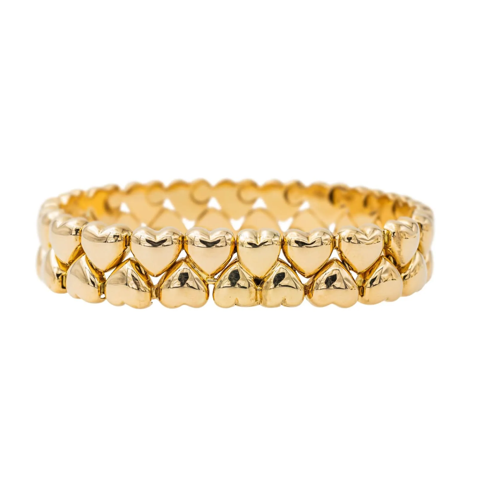 Cartier Bracelet Double coeur Or jaune sold by 58 Facettes product image thumbnail 5