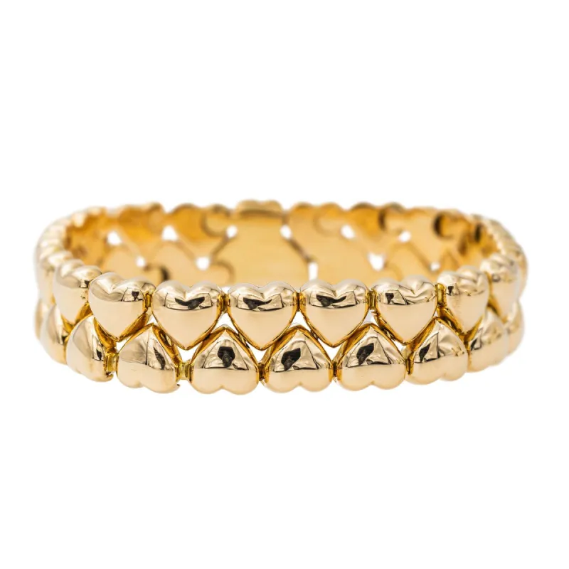 Cartier Bracelet Double coeur Or jaune sold by 58 Facettes