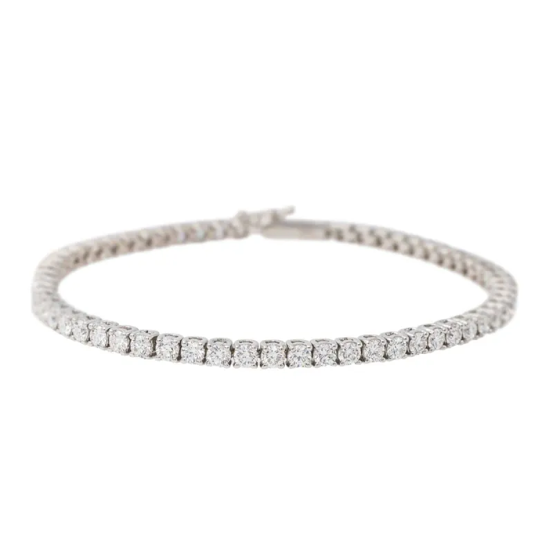 Bracelet Tennis Or blanc Diamant sold by 58 Facettes