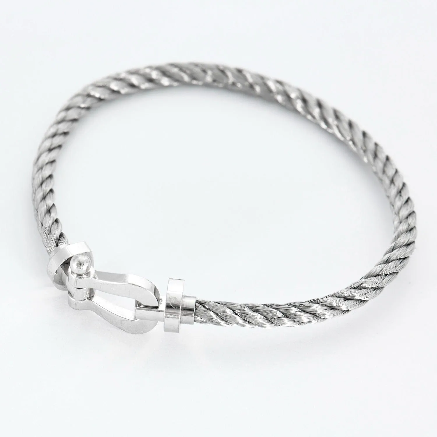 FRED - Force 10 - Bracelet en or gris et acier sold by 58 Facettes product image thumbnail 4