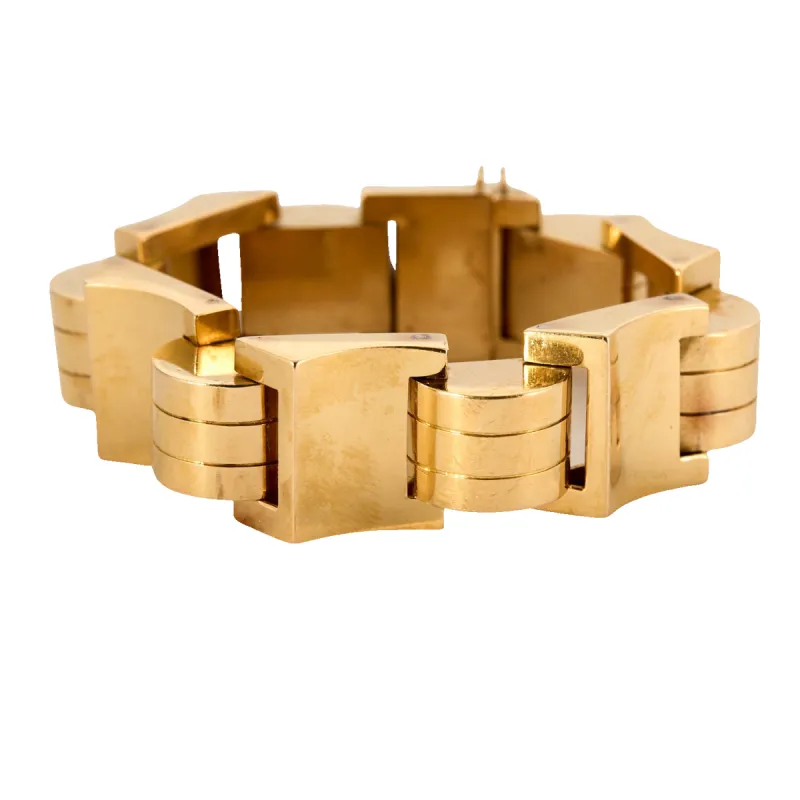 Bracelet Tank or jaune sold by 58 Facettes