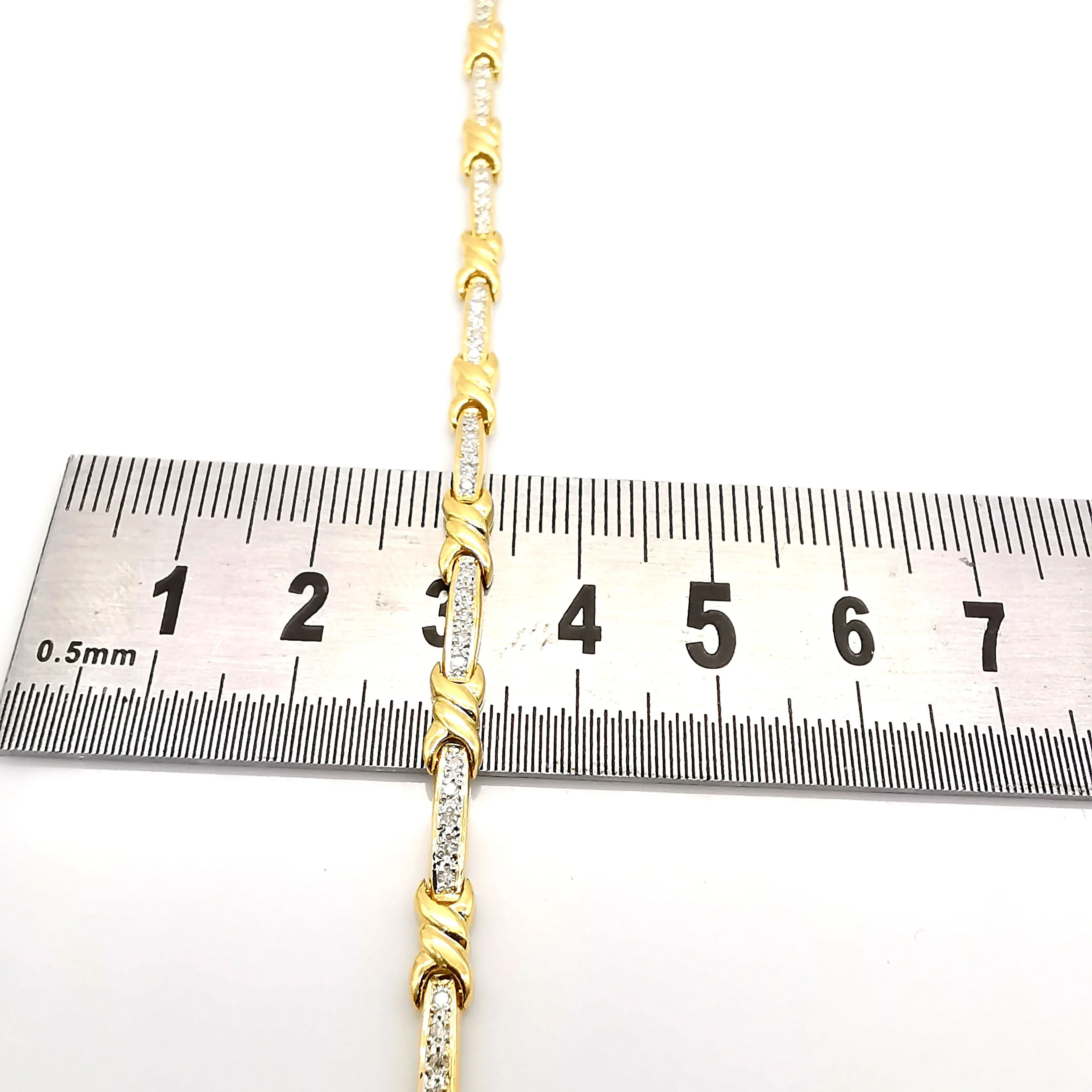 Bracelet en or jaune diamants sold by 58 Facettes product image thumbnail 3