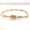 Bracelet en or jaune diamants sold by 58 Facettes