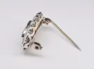 Broche Saphir Diamants Or Blanc 18 Carats sold by 58 Facettes