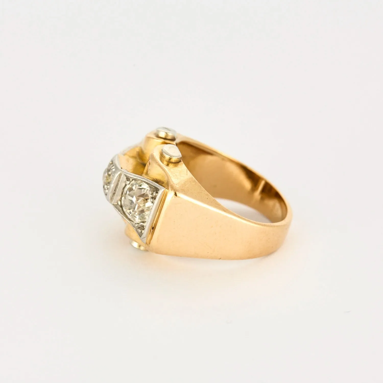 Bague Tank en or jaune et diamants sold by 58 Facettes product image thumbnail 5