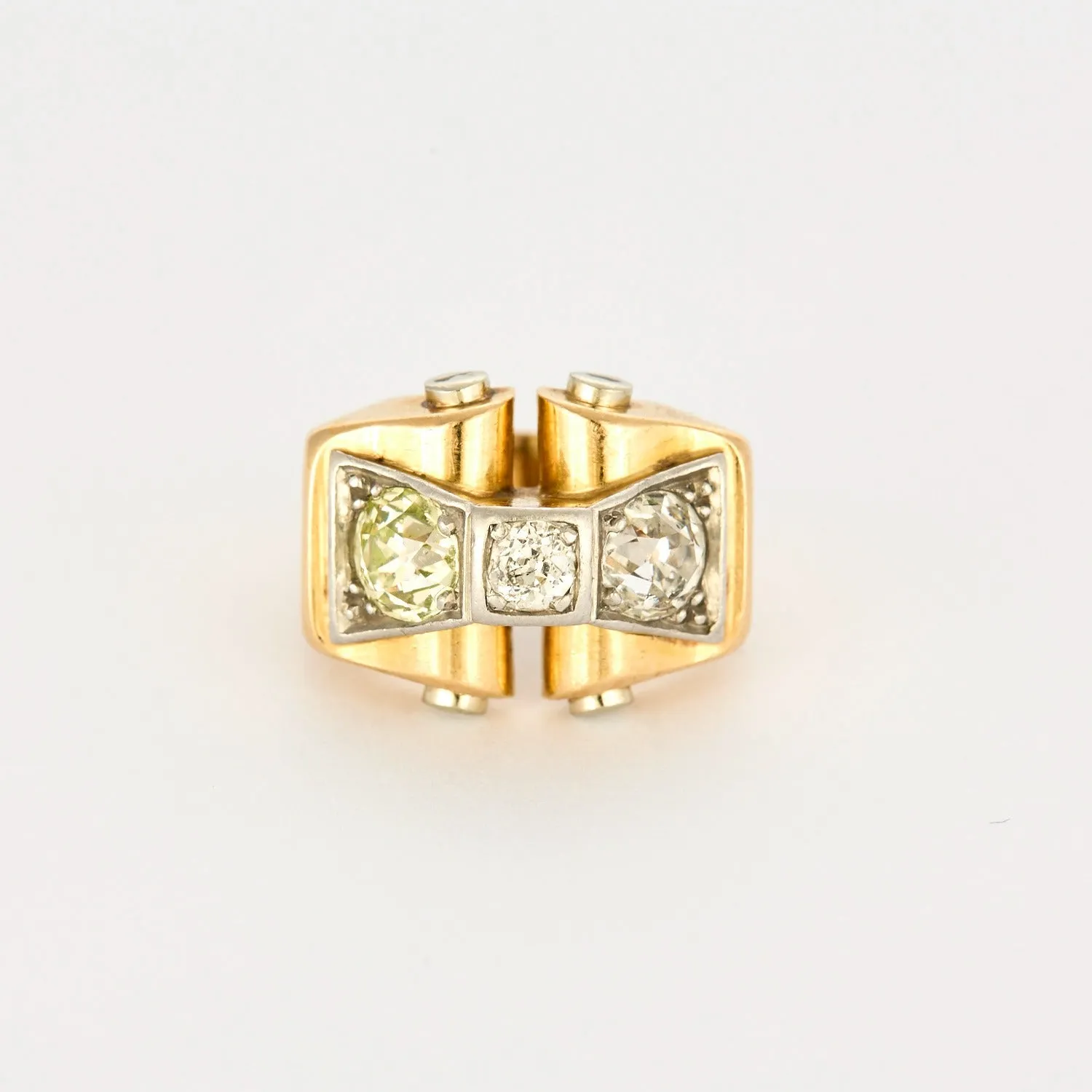 Bague Tank en or jaune et diamants sold by 58 Facettes product image thumbnail 3