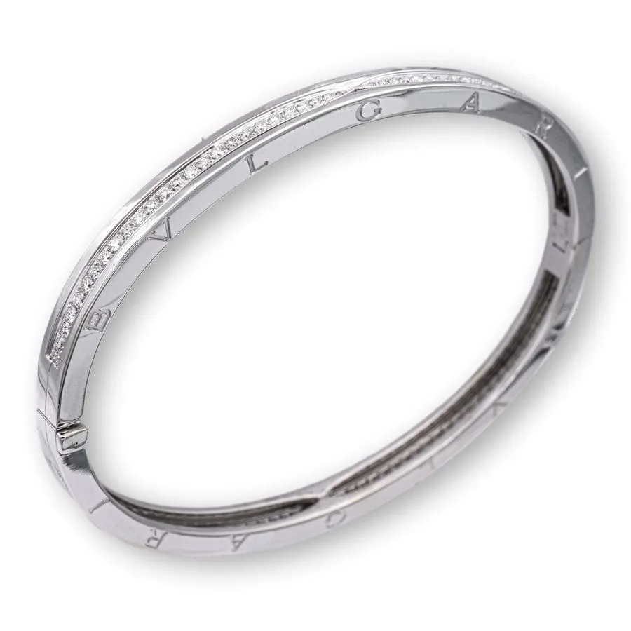 BULGARI - Bracelet B.Zero1 en or blanc et diamants sold by 58 Facettes product image thumbnail 2
