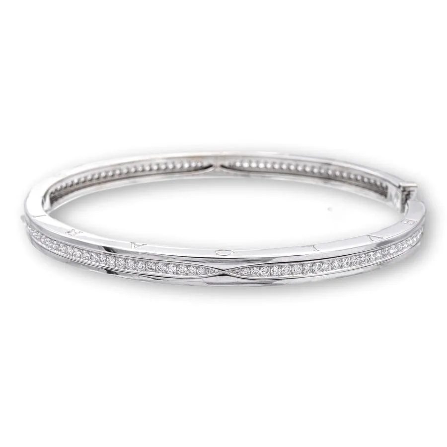 BULGARI - Bracelet B.Zero1 en or blanc et diamants sold by 58 Facettes product image thumbnail 3