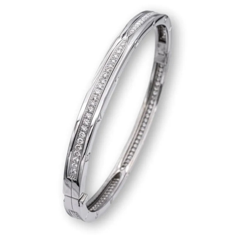 BULGARI - Bracelet B.Zero1 en or blanc et diamants sold by 58 Facettes