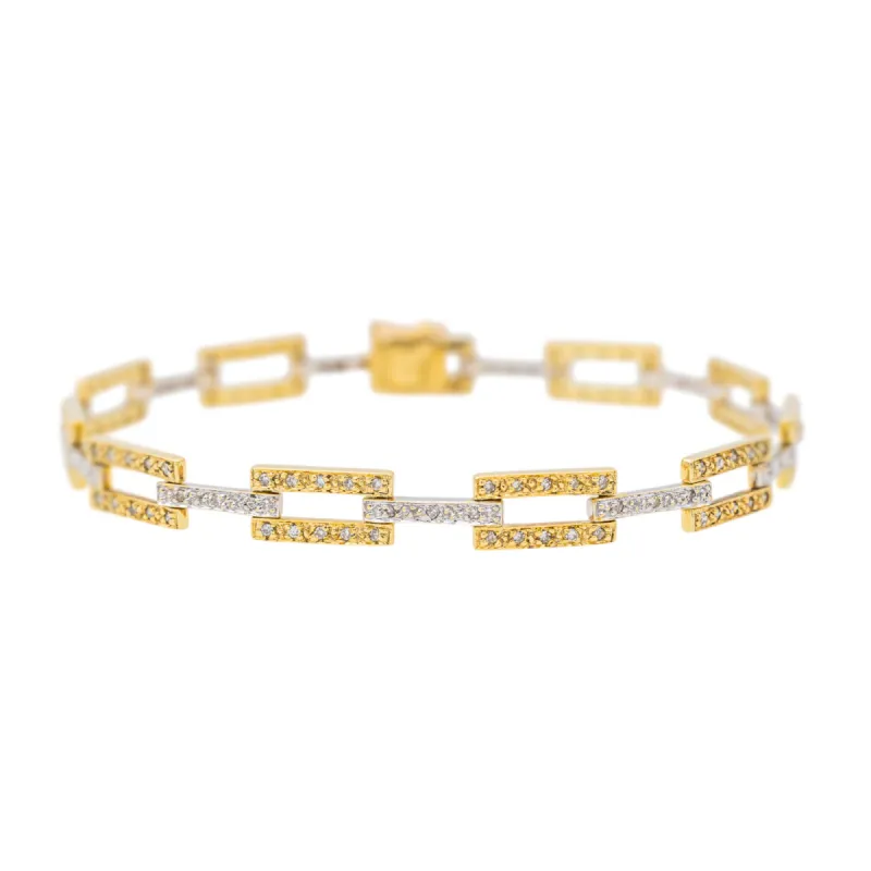 Bracelet Or blanc Diamant sold by 58 Facettes