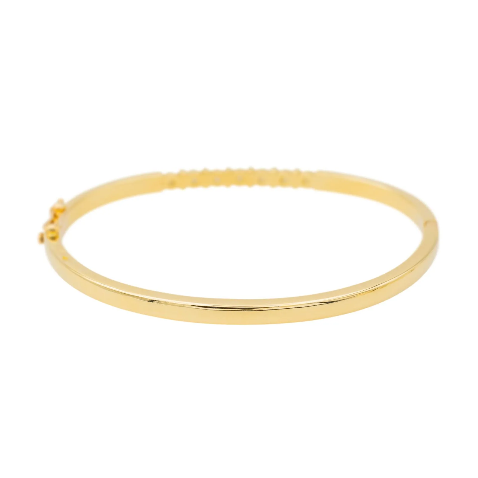 Bracelet jonc en or jaune 18 carats serti de diamants sold by 58 Facettes product image thumbnail 3