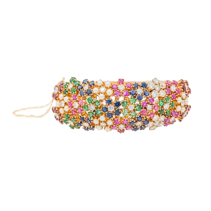 Bracelet Manchette Or jaune Diamant sold by 58 Facettes