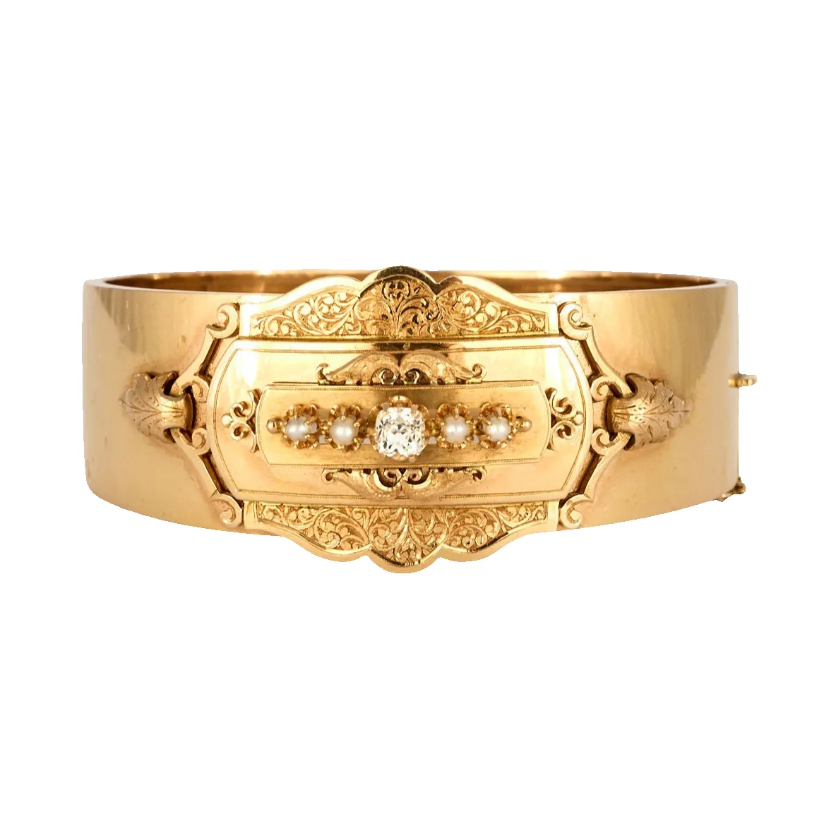 Bracelet Napoléon III Or Jaune Perles sold by 58 Facettes