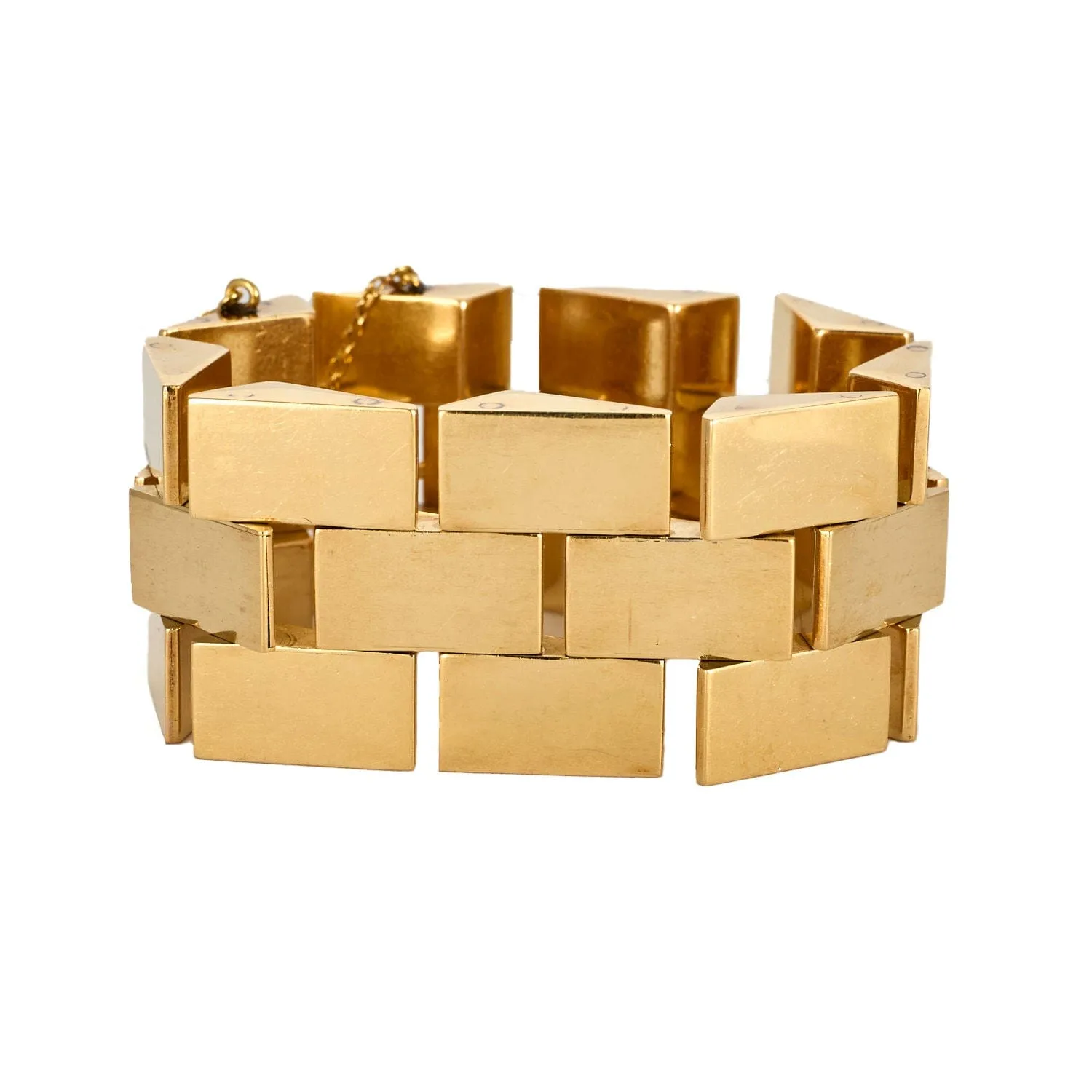 Important bracelet Tank en or jaune sold by 58 Facettes