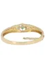 BRACELET JONC ÉMERAUDES ET DIAMANTS sold by 58 Facettes