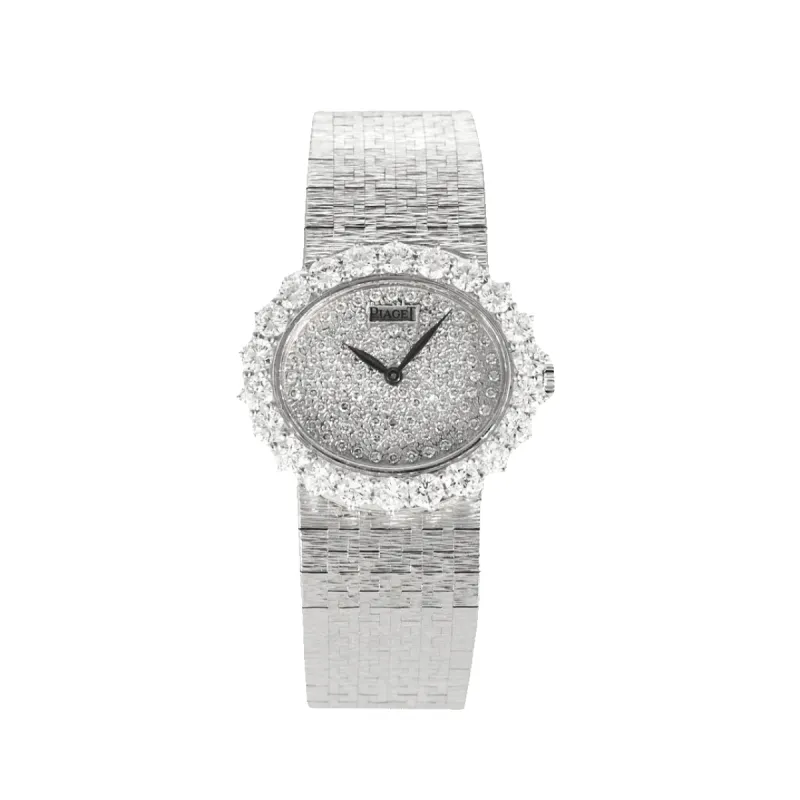 PIAGET - Montre de dame, or blanc et diamants sold by 58 Facettes