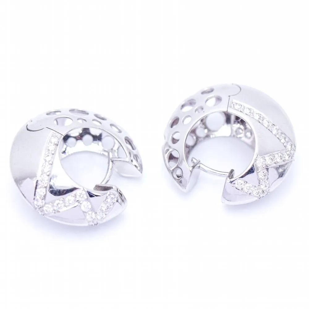 Boucles d'oreilles HARLEK en or avec diamants sold by 58 Facettes product image thumbnail 2