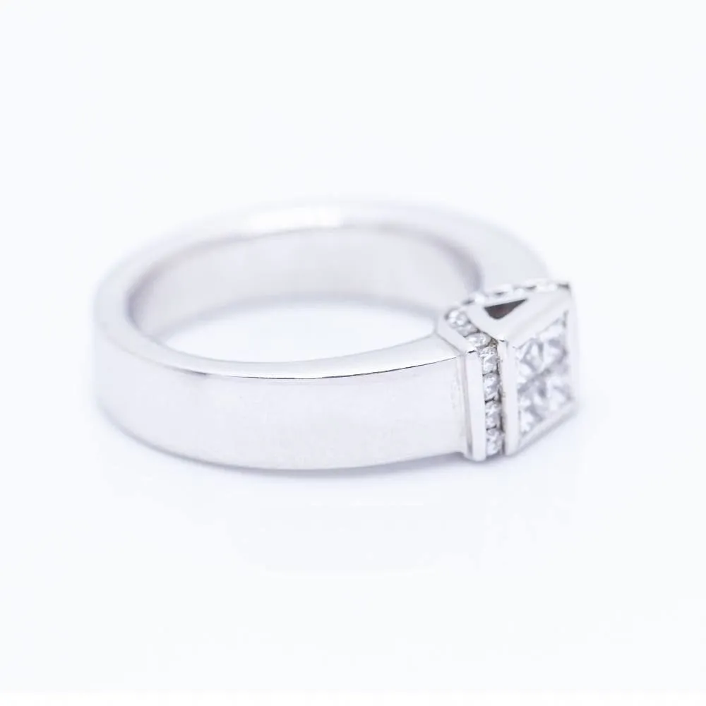 Bague en or blanc avec diamants sold by 58 Facettes product image thumbnail 3