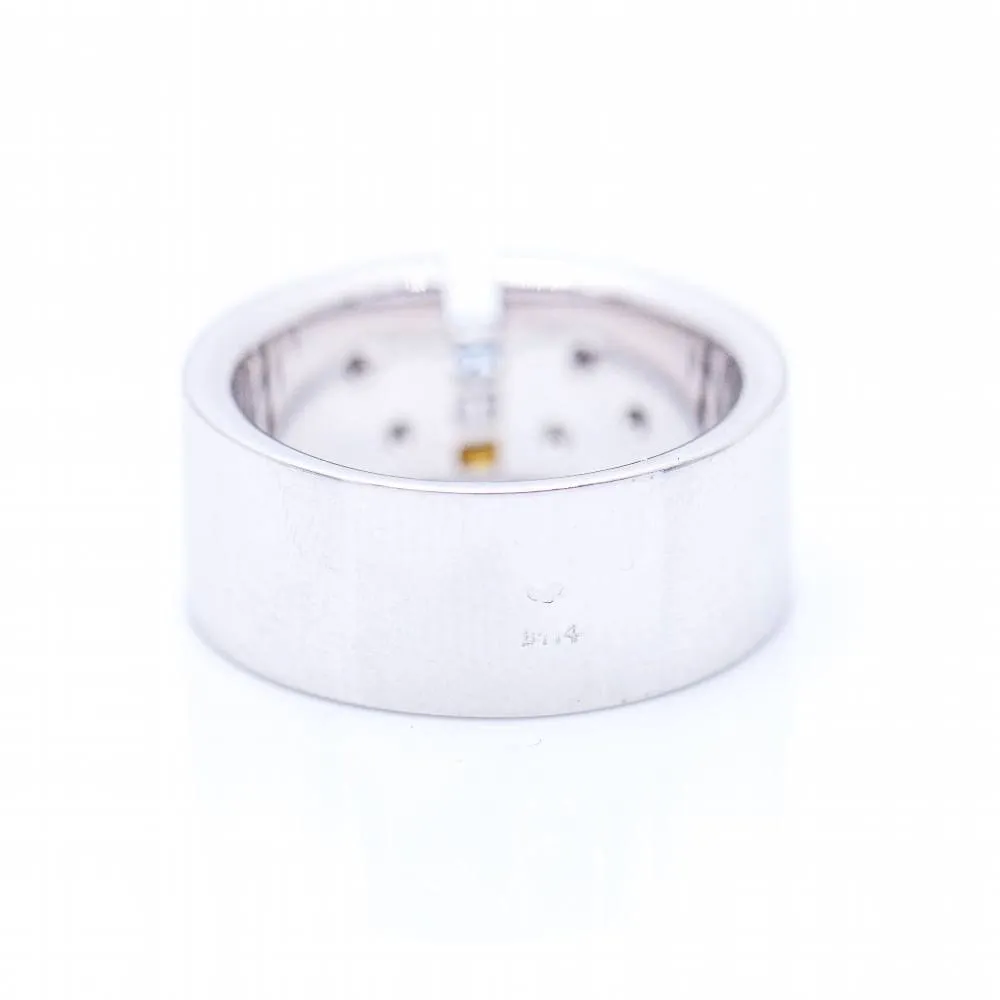 Bague en or avec diamants blancs et fantaisie sold by 58 Facettes product image thumbnail 4