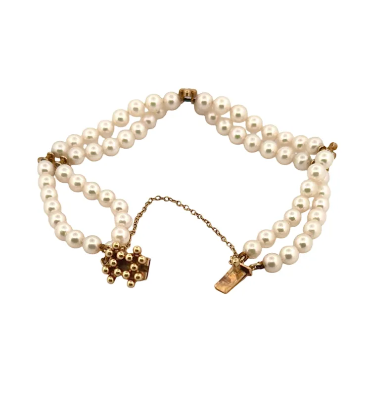MIKIMOTO - Bracelet perles Akoya sold by 58 Facettes