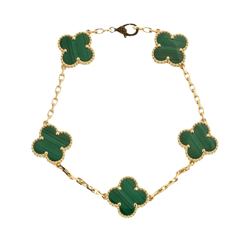 VAN CLEEF & ARPELS - Alhambra - Bracelet malachite et or jaune sold by 58 Facettes